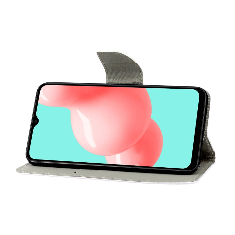 For Samsung Galaxy A32 5G Coloured Drawing Pattern Horizontal Flip PU Leather Case with Holder & Card Slots & Wallet & Lanyard(Rose Wolf) by buy2fix