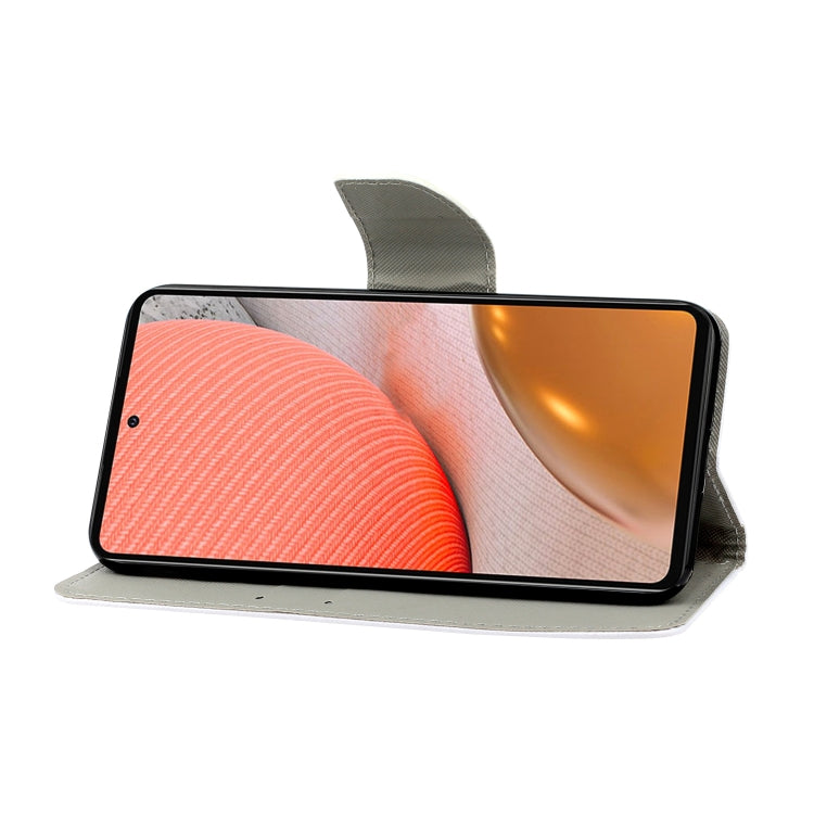 For Samsung Galaxy A72 5G / 4G Coloured Drawing Pattern Horizontal Flip PU Leather Case with Holder & Card Slots & Wallet & Lanyard(Big Golden Butterfly) by buy2fix