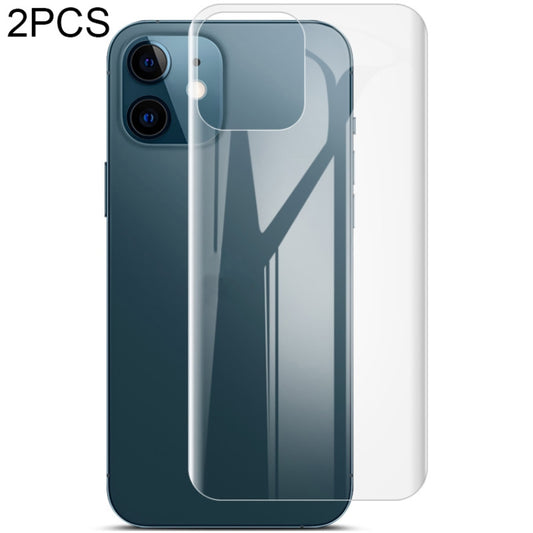 2 PCS IMAK 0.15mm Curved Full Screen Protector Hydrogel Film Back Protector For iPhone 12 mini - Back Protector by imak | Online Shopping UK | buy2fix