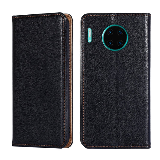 For Huawei Mate 30 Pro PU + TPU Gloss Oil Solid Color Magnetic Horizontal Flip Leather Case with Holder & Card Slot & Wallet(Black) - Huawei Cases by buy2fix | Online Shopping UK | buy2fix
