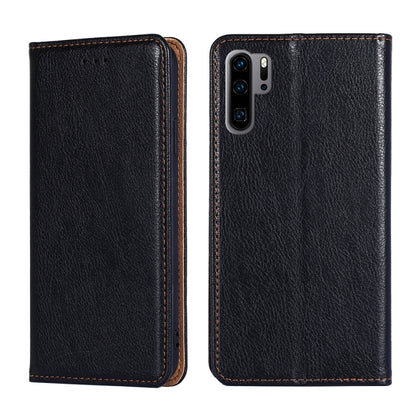 For Huawei P30 Pro PU + TPU Gloss Oil Solid Color Magnetic Horizontal Flip Leather Case with Holder & Card Slot & Wallet(Black) - Huawei Cases by buy2fix | Online Shopping UK | buy2fix