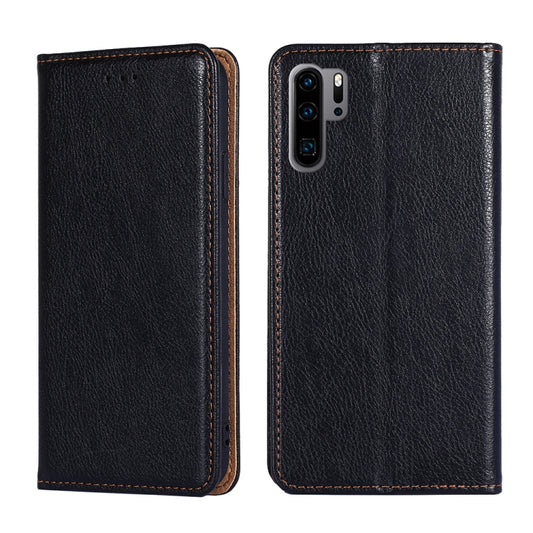 For Huawei P30 Pro PU + TPU Gloss Oil Solid Color Magnetic Horizontal Flip Leather Case with Holder & Card Slot & Wallet(Black) - Huawei Cases by buy2fix | Online Shopping UK | buy2fix