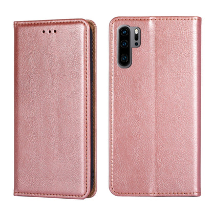 For Huawei P30 Pro PU + TPU Gloss Oil Solid Color Magnetic Horizontal Flip Leather Case with Holder & Card Slot & Wallet(Rose Gold) - Huawei Cases by buy2fix | Online Shopping UK | buy2fix