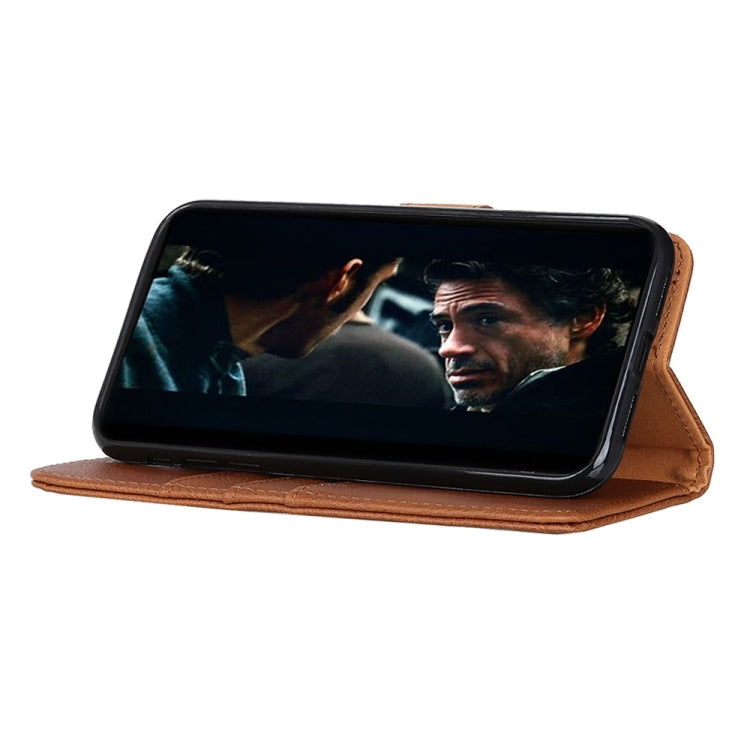 For Xiaomi Redmi Note 9 5G KHAZNEH Cowhide Texture Horizontal Flip Leather Case with Holder & Card Slots & Wallet(Brown) - Xiaomi Cases by buy2fix | Online Shopping UK | buy2fix