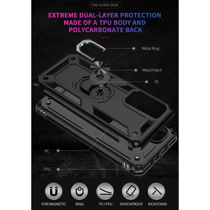 For Xiaomi Mi 10T Pro 5G Shockproof TPU + PC Protective Case with 360 Degree Rotating Holder(Black) by buy2fix