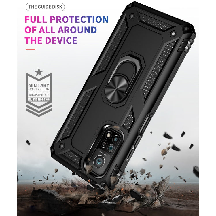 For Xiaomi Mi 10T Pro 5G Shockproof TPU + PC Protective Case with 360 Degree Rotating Holder(Black) by buy2fix