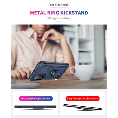 For Xiaomi Mi 10T Pro 5G Shockproof TPU + PC Protective Case with 360 Degree Rotating Holder(Blue) - Xiaomi Cases by buy2fix | Online Shopping UK | buy2fix