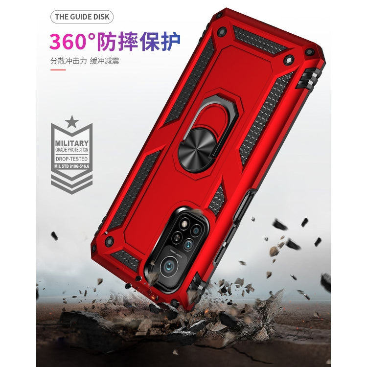 For Xiaomi Mi 10T Pro 5G Shockproof TPU + PC Protective Case with 360 Degree Rotating Holder(Red) - Xiaomi Cases by buy2fix | Online Shopping UK | buy2fix