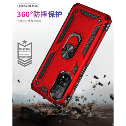 For Xiaomi Mi 10T Pro 5G Shockproof TPU + PC Protective Case with 360 Degree Rotating Holder(Red) - Xiaomi Cases by buy2fix | Online Shopping UK | buy2fix