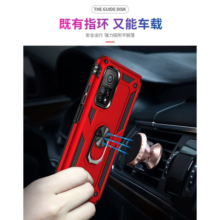 For Xiaomi Mi 10T Pro 5G Shockproof TPU + PC Protective Case with 360 Degree Rotating Holder(Red) - Xiaomi Cases by buy2fix | Online Shopping UK | buy2fix