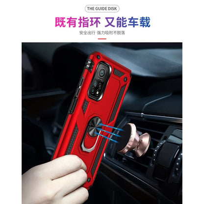 For Xiaomi Mi 10T Pro 5G Shockproof TPU + PC Protective Case with 360 Degree Rotating Holder(Red) - Xiaomi Cases by buy2fix | Online Shopping UK | buy2fix