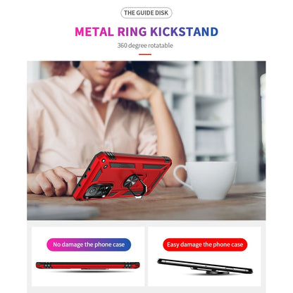 For Xiaomi Mi 10T Pro 5G Shockproof TPU + PC Protective Case with 360 Degree Rotating Holder(Red) - Xiaomi Cases by buy2fix | Online Shopping UK | buy2fix