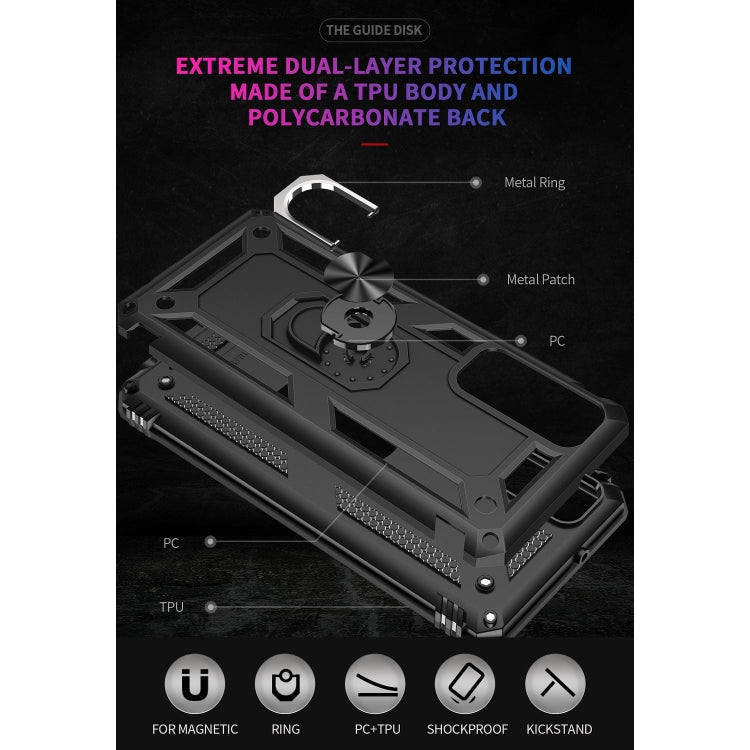 For Huawei P Smart 2021 Shockproof TPU + PC Protective Case with 360 Degree Rotating Holder(Black) - Huawei Cases by buy2fix | Online Shopping UK | buy2fix