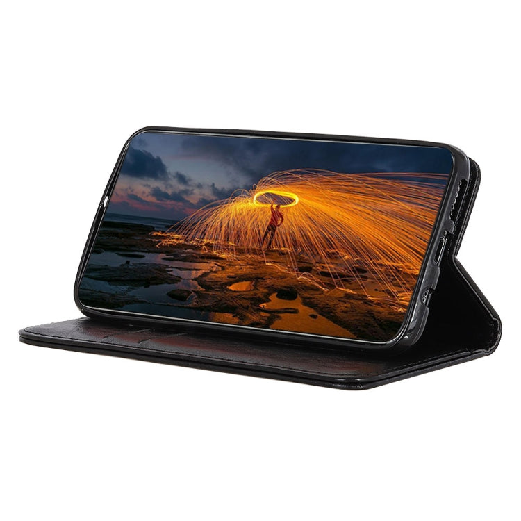 For OnePlus 9 Pro Magnetic Crazy Horse Texture Horizontal Flip Leather Case with Holder & Card Slots & Wallet(Black) - OnePlus Cases by buy2fix | Online Shopping UK | buy2fix