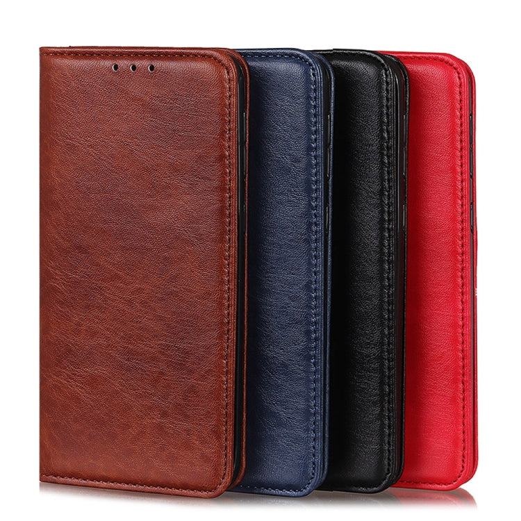 For OnePlus 9 Pro Magnetic Crazy Horse Texture Horizontal Flip Leather Case with Holder & Card Slots & Wallet(Black) - OnePlus Cases by buy2fix | Online Shopping UK | buy2fix
