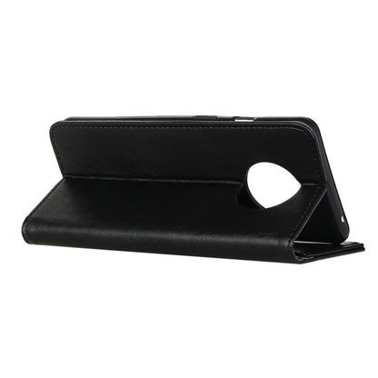 For Xiaomi Redmi Note 9 5G / Note 9T 5G Magnetic Crazy Horse Texture Horizontal Flip Leather Case with Holder & Card Slots & Wallet(Black) - Xiaomi Cases by buy2fix | Online Shopping UK | buy2fix