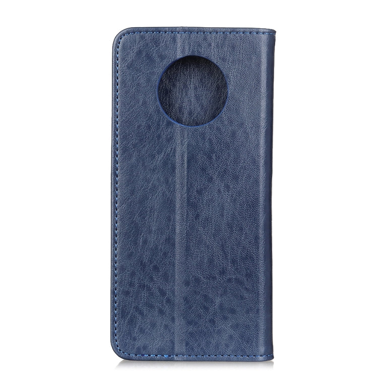 For Xiaomi Redmi Note 9 5G / Note 9T 5G Magnetic Crazy Horse Texture Horizontal Flip Leather Case with Holder & Card Slots & Wallet(Blue) - Xiaomi Cases by buy2fix | Online Shopping UK | buy2fix