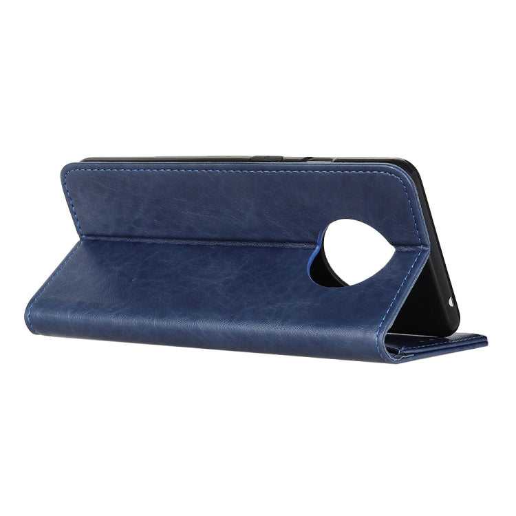 For Xiaomi Redmi Note 9 5G / Note 9T 5G Magnetic Crazy Horse Texture Horizontal Flip Leather Case with Holder & Card Slots & Wallet(Blue) - Xiaomi Cases by buy2fix | Online Shopping UK | buy2fix