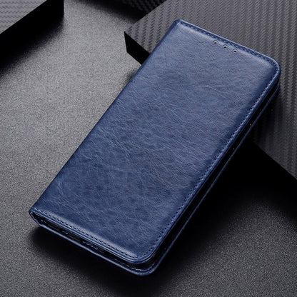For Xiaomi Redmi Note 9 5G / Note 9T 5G Magnetic Crazy Horse Texture Horizontal Flip Leather Case with Holder & Card Slots & Wallet(Blue) - Xiaomi Cases by buy2fix | Online Shopping UK | buy2fix