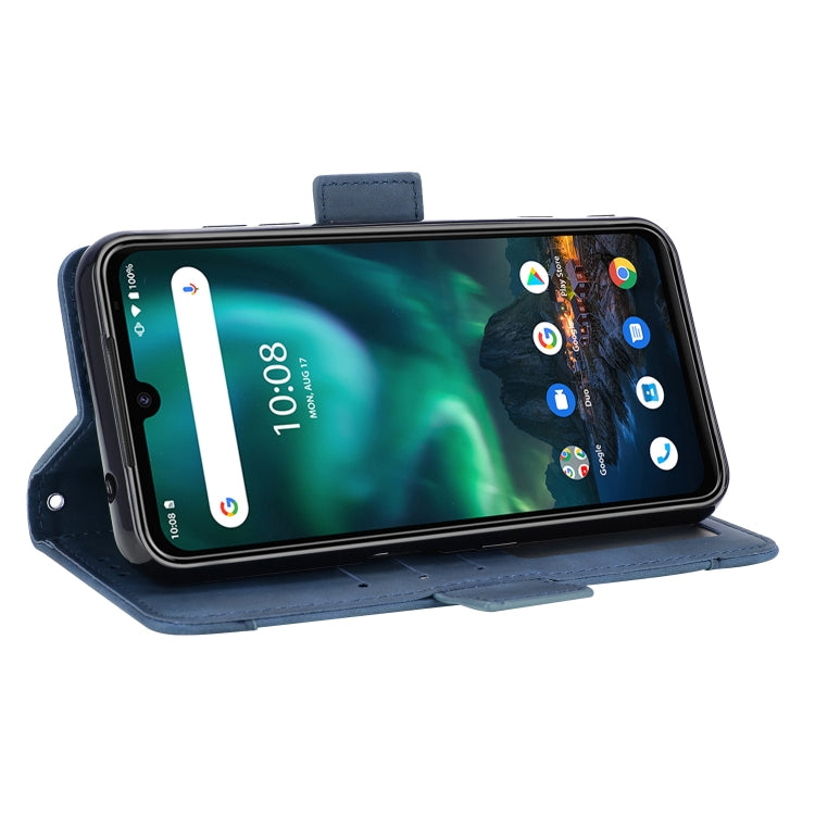 For UMIDIGI Bison Wallet Style Skin Feel Calf Pattern Leather Case with Separate Card Slot(Blue) - More Brand by buy2fix | Online Shopping UK | buy2fix