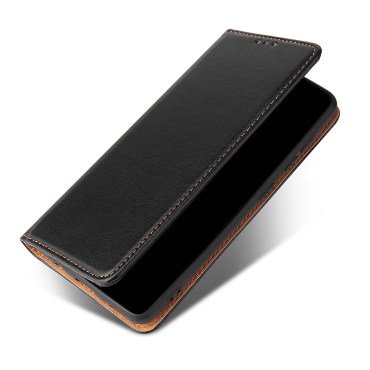 For Samsung Galaxy A41 Fierre Shann PU Leather Texture Horizontal Flip Case with Holder & Card Slots & Wallet(Black) by FIERRE SHANN