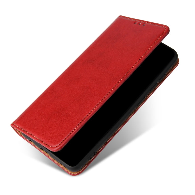 For Samsung Galaxy A41 Fierre Shann PU Leather Texture Horizontal Flip Case with Holder & Card Slots & Wallet(Red) - Galaxy Phone Cases by FIERRE SHANN | Online Shopping UK | buy2fix