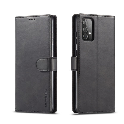 For Samsung Galaxy A52 5G / 4G LC.IMEEKE Calf Texture Horizontal Flip Leather Case with Holder & Card Slots & Wallet(Black) - Galaxy Phone Cases by LC.IMEEKE | Online Shopping UK | buy2fix