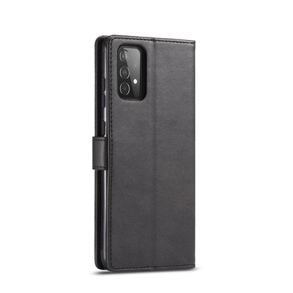 For Samsung Galaxy A52 5G / 4G LC.IMEEKE Calf Texture Horizontal Flip Leather Case with Holder & Card Slots & Wallet(Black) - Galaxy Phone Cases by LC.IMEEKE | Online Shopping UK | buy2fix