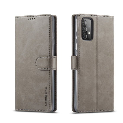 For Samsung Galaxy A52 5G / 4G LC.IMEEKE Calf Texture Horizontal Flip Leather Case with Holder & Card Slots & Wallet(Grey) - Galaxy Phone Cases by LC.IMEEKE | Online Shopping UK | buy2fix