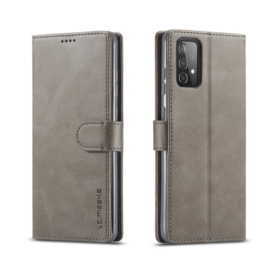 For Samsung Galaxy A52 5G / 4G LC.IMEEKE Calf Texture Horizontal Flip Leather Case with Holder & Card Slots & Wallet(Grey) - Galaxy Phone Cases by LC.IMEEKE | Online Shopping UK | buy2fix