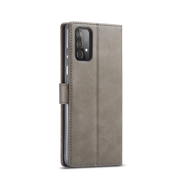 For Samsung Galaxy A52 5G / 4G LC.IMEEKE Calf Texture Horizontal Flip Leather Case with Holder & Card Slots & Wallet(Grey) - Galaxy Phone Cases by LC.IMEEKE | Online Shopping UK | buy2fix