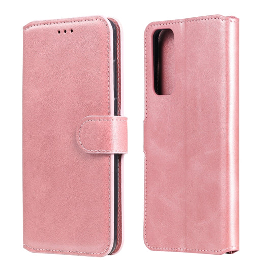 For Huawei P Smart 2021 Classic Calf Texture PU + TPU Horizontal Flip Leather Case, with Holder & Card Slots & Wallet(Rose Gold) - Huawei Cases by buy2fix | Online Shopping UK | buy2fix