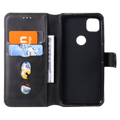 For Google Pixel 4a Classic Calf Texture PU + TPU Horizontal Flip Leather Case, with Holder & Card Slots & Wallet(Black) - Google Cases by buy2fix | Online Shopping UK | buy2fix