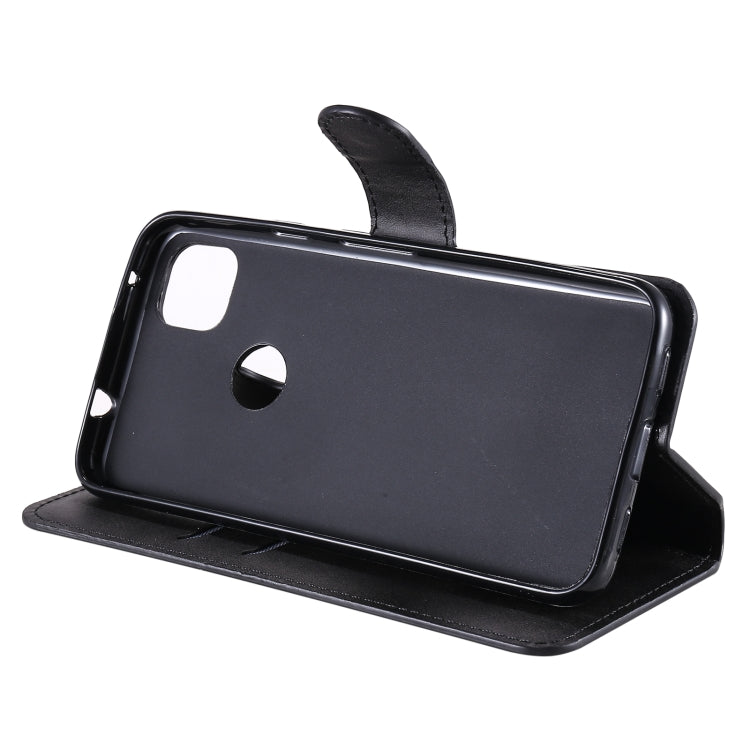 For Google Pixel 4a Classic Calf Texture PU + TPU Horizontal Flip Leather Case, with Holder & Card Slots & Wallet(Black) - Google Cases by buy2fix | Online Shopping UK | buy2fix