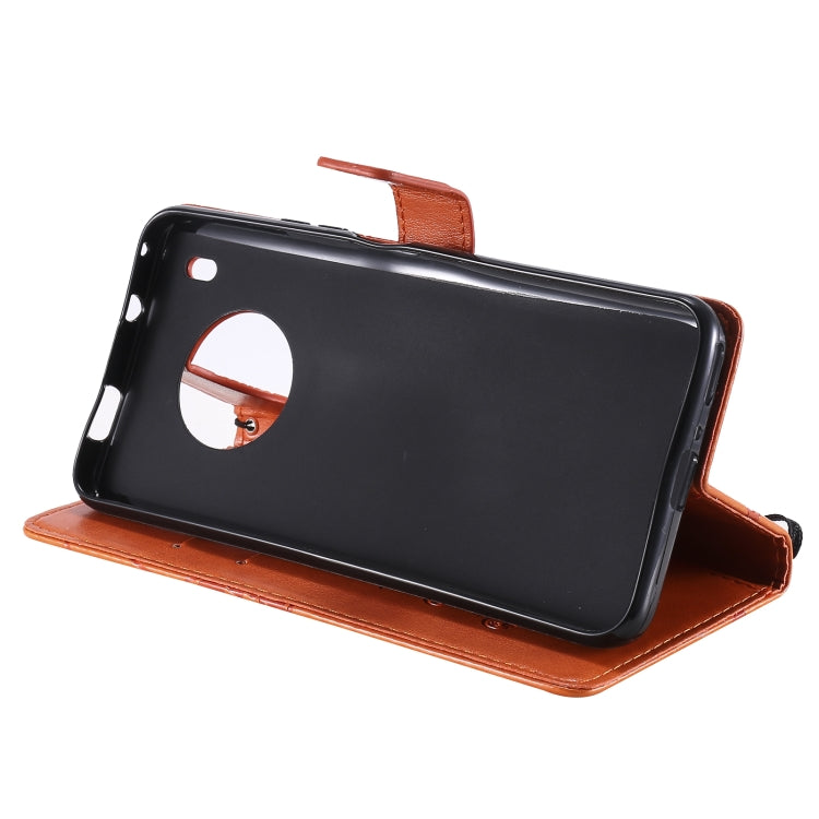 For Huawei Y9a 3D Butterflies Embossing Pattern Horizontal Flip Leather Case with Holder & Card Slot & Wallet(Orange) - Huawei Cases by buy2fix | Online Shopping UK | buy2fix
