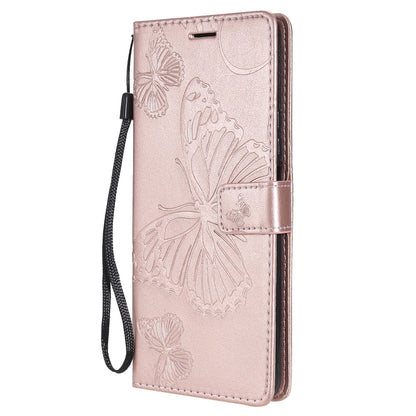 For Huawei Y9a 3D Butterflies Embossing Pattern Horizontal Flip Leather Case with Holder & Card Slot & Wallet(Rose Gold) - Huawei Cases by buy2fix | Online Shopping UK | buy2fix