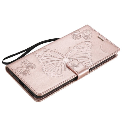 For Huawei Y9a 3D Butterflies Embossing Pattern Horizontal Flip Leather Case with Holder & Card Slot & Wallet(Rose Gold) - Huawei Cases by buy2fix | Online Shopping UK | buy2fix
