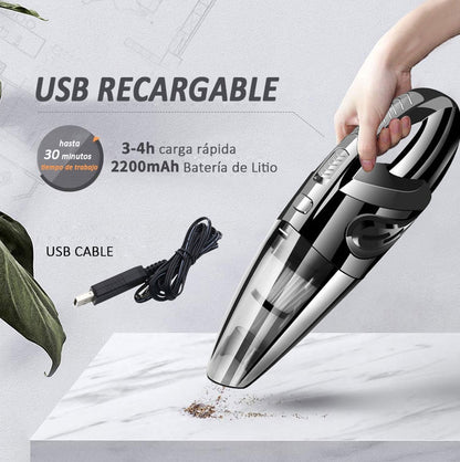 R-6053 6000Pa Multi-function USB Charging Car Handheld Wireless Vacuum Cleaner Dust Collector Cleaning Tools(Black) - Vacuum Cleaner by buy2fix | Online Shopping UK | buy2fix