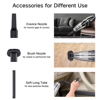 R-6053 6000Pa Multi-function USB Charging Car Handheld Wireless Vacuum Cleaner Dust Collector Cleaning Tools(Black) - Vacuum Cleaner by buy2fix | Online Shopping UK | buy2fix