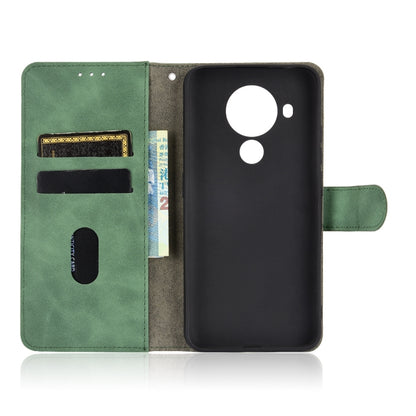 For Nokia 5.4 Solid Color Skin Feel Magnetic Buckle Horizontal Flip Calf Texture PU Leather Case with Holder & Card Slots & Wallet(Green) - Nokia Cases by buy2fix | Online Shopping UK | buy2fix