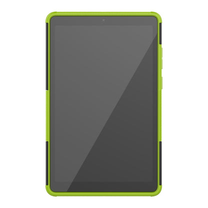 For Lenovo Tab M8 (2020) TB-8705F 8.0 inch Tire Texture Shockproof TPU+PC Protective Case with Holder(Green) - Lenovo by buy2fix | Online Shopping UK | buy2fix