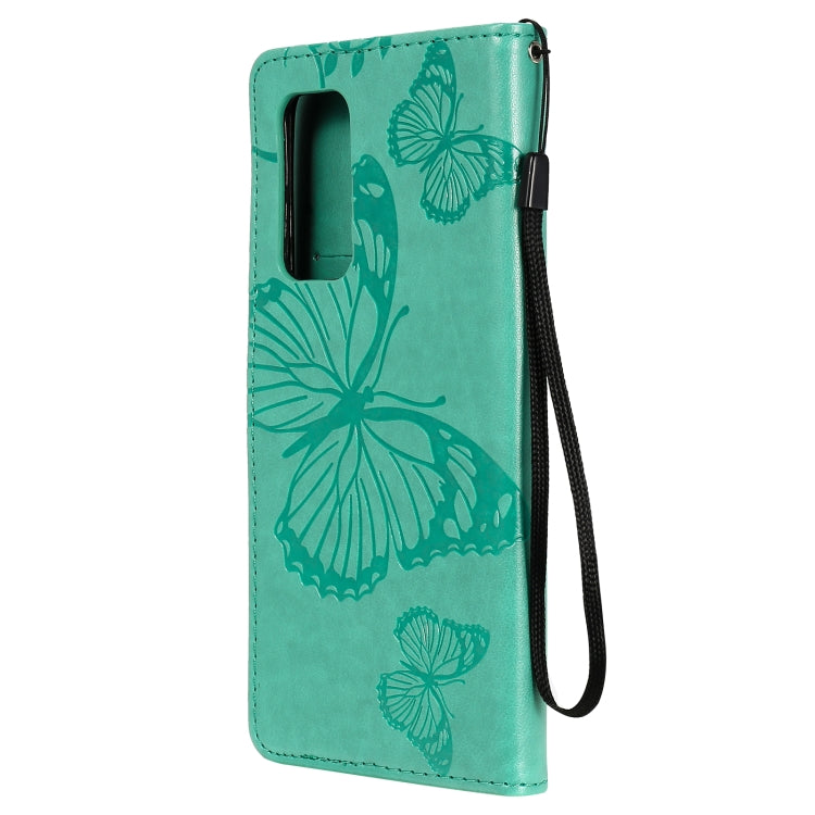 For Xiaomi Mi 10T / Mi 10T Pro 3D Butterflies Embossing Pattern Horizontal Flip Leather Case with Holder & Card Slot & Wallet(Green) - Xiaomi Cases by buy2fix | Online Shopping UK | buy2fix