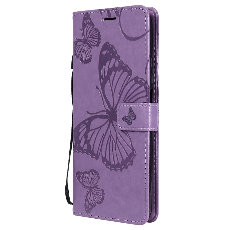 For Xiaomi Mi 10T / Mi 10T Pro 3D Butterflies Embossing Pattern Horizontal Flip Leather Case with Holder & Card Slot & Wallet(Purple) - Xiaomi Cases by buy2fix | Online Shopping UK | buy2fix