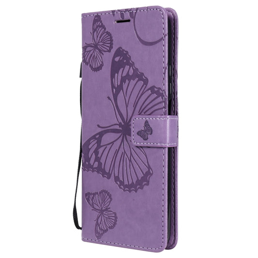 For Xiaomi Mi 10T / Mi 10T Pro 3D Butterflies Embossing Pattern Horizontal Flip Leather Case with Holder & Card Slot & Wallet(Purple) - Xiaomi Cases by buy2fix | Online Shopping UK | buy2fix