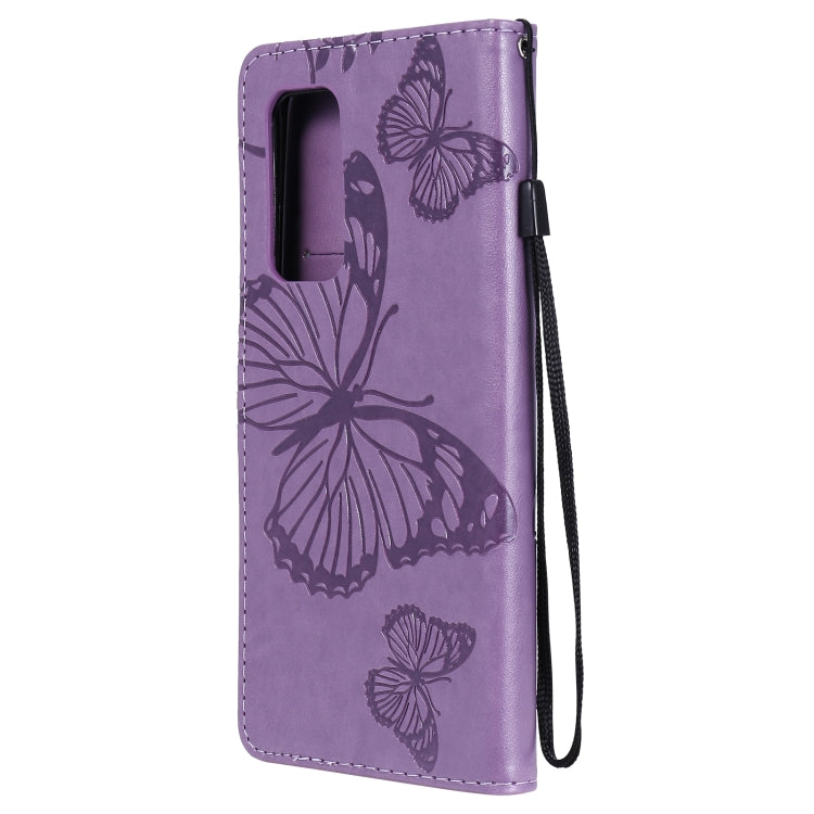 For Xiaomi Mi 10T / Mi 10T Pro 3D Butterflies Embossing Pattern Horizontal Flip Leather Case with Holder & Card Slot & Wallet(Purple) - Xiaomi Cases by buy2fix | Online Shopping UK | buy2fix