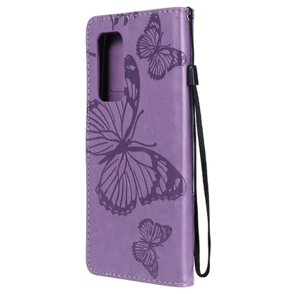 For Xiaomi Mi 10T / Mi 10T Pro 3D Butterflies Embossing Pattern Horizontal Flip Leather Case with Holder & Card Slot & Wallet(Purple) - Xiaomi Cases by buy2fix | Online Shopping UK | buy2fix