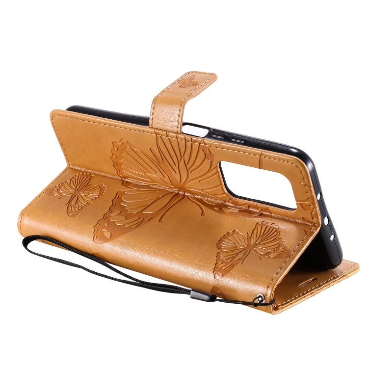 For Xiaomi Mi 10T / Mi 10T Pro 3D Butterflies Embossing Pattern Horizontal Flip Leather Case with Holder & Card Slot & Wallet(Yellow) - Xiaomi Cases by buy2fix | Online Shopping UK | buy2fix