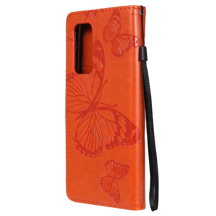For Xiaomi Mi 10T / Mi 10T Pro 3D Butterflies Embossing Pattern Horizontal Flip Leather Case with Holder & Card Slot & Wallet(Orange) - Xiaomi Cases by buy2fix | Online Shopping UK | buy2fix