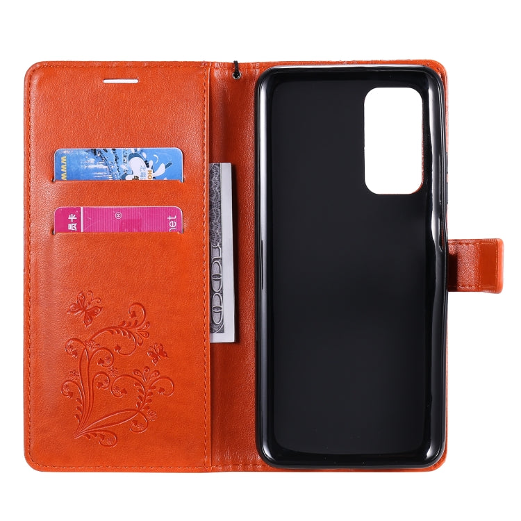 For Xiaomi Mi 10T / Mi 10T Pro 3D Butterflies Embossing Pattern Horizontal Flip Leather Case with Holder & Card Slot & Wallet(Orange) - Xiaomi Cases by buy2fix | Online Shopping UK | buy2fix
