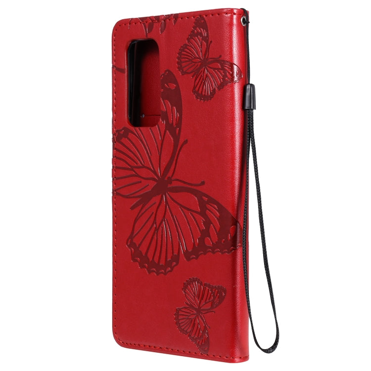 For Xiaomi Mi 10T / Mi 10T Pro 3D Butterflies Embossing Pattern Horizontal Flip Leather Case with Holder & Card Slot & Wallet(Red) - Xiaomi Cases by buy2fix | Online Shopping UK | buy2fix